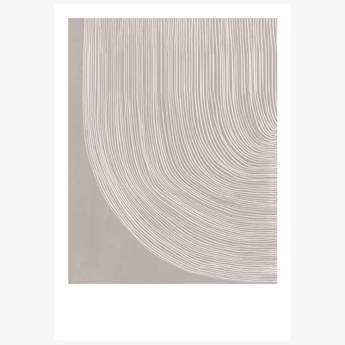 Print The Curve No 2. Papier weiß beige A5 oder A4