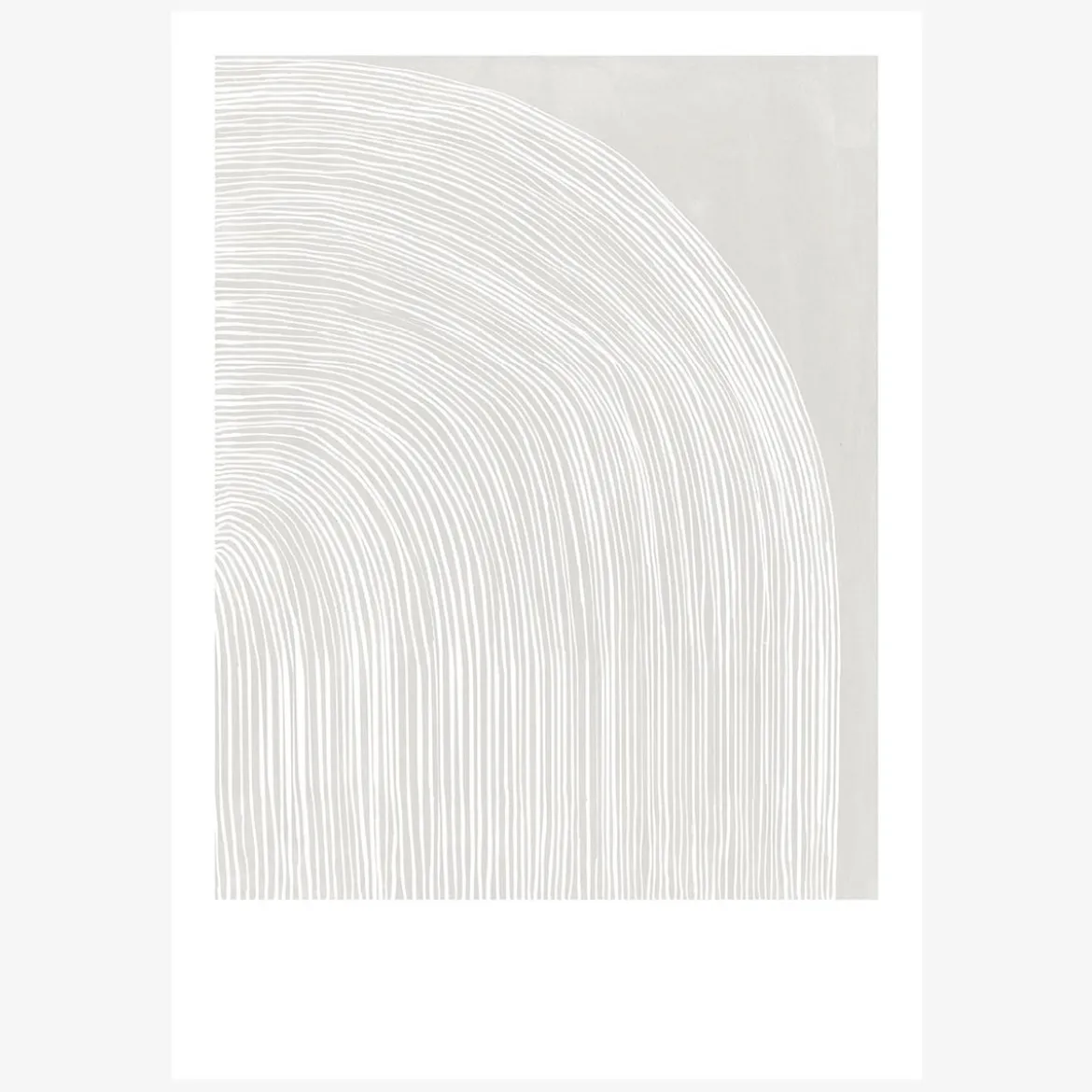 Print The Curve No 1. Papier weiß grau A5 oder A4