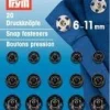 Prym 20 Annäh Druckknöpfe MS schwarz 6-11mm