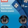 Prym 4 Annäh Druckknöpfe MS schwarz 17mm
