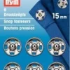 Prym 6 Annäh Druckknöpfe MS silberfarbig 15mm