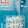 Prym 18 Annäh Druckknöpfe transparent 10mm