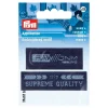 Prym Applikation aufbügelbar Label Supreme/Raw dunkelblau hellblau 2er Set