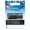 Prym Applikation aufbügelbar Label Denim/Day schwarz grau 2er Set