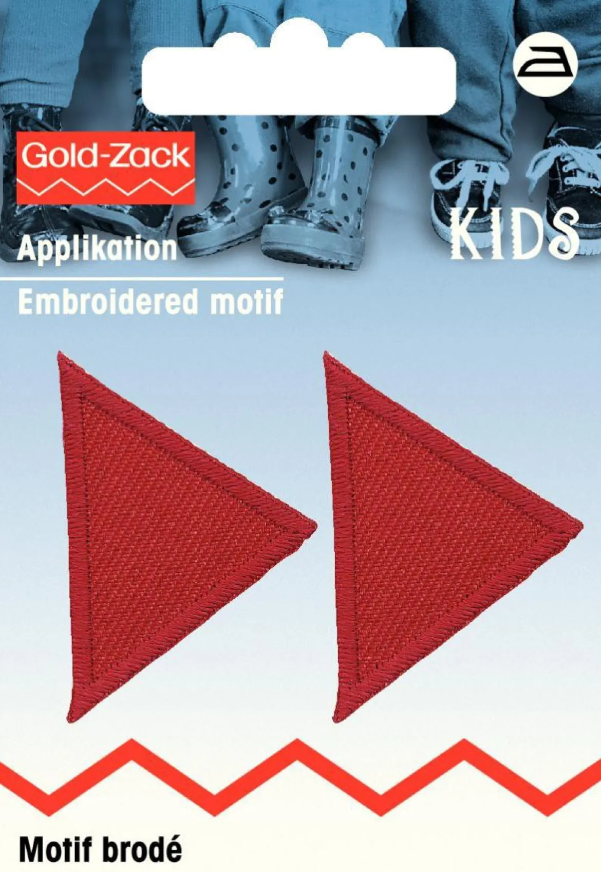 Prym Applikation Dreieck hellbraun 2 Stück 3,5x2,5cm