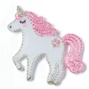 Prym Applikation Einhorn weiß/rosa 5,5x4cm