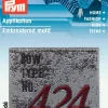 Prym Applikation Patch grau 424 5x4,5cm