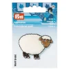 Prym Applikation Schaf klein weiß plüschig 4,8x3,5cm