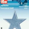 Prym Applikation Stern 2 Stück hellblau 4,5x4,5cm