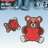 Prym Applikation Teddybär 2 Stück 3,5x4cm 2x2cm