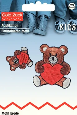 Prym Applikation Teddybär 2 Stück 3,5x4cm 2x2cm