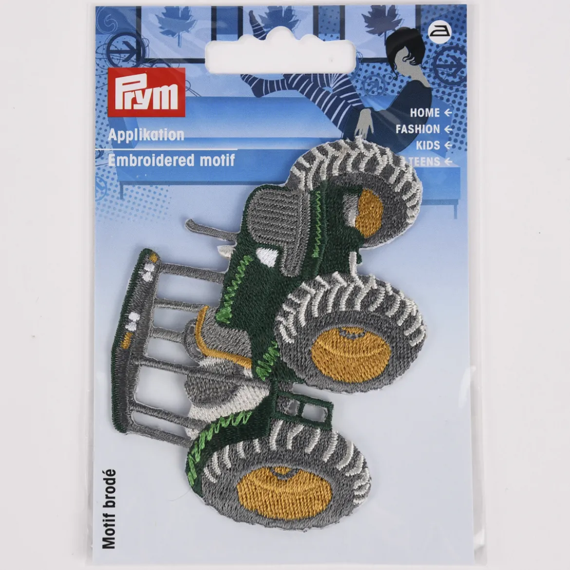 Prym Applikation Traktor grün 8,5x6,5cm