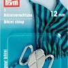 Prym Bikini Verschluss silberfarbig 12mm
