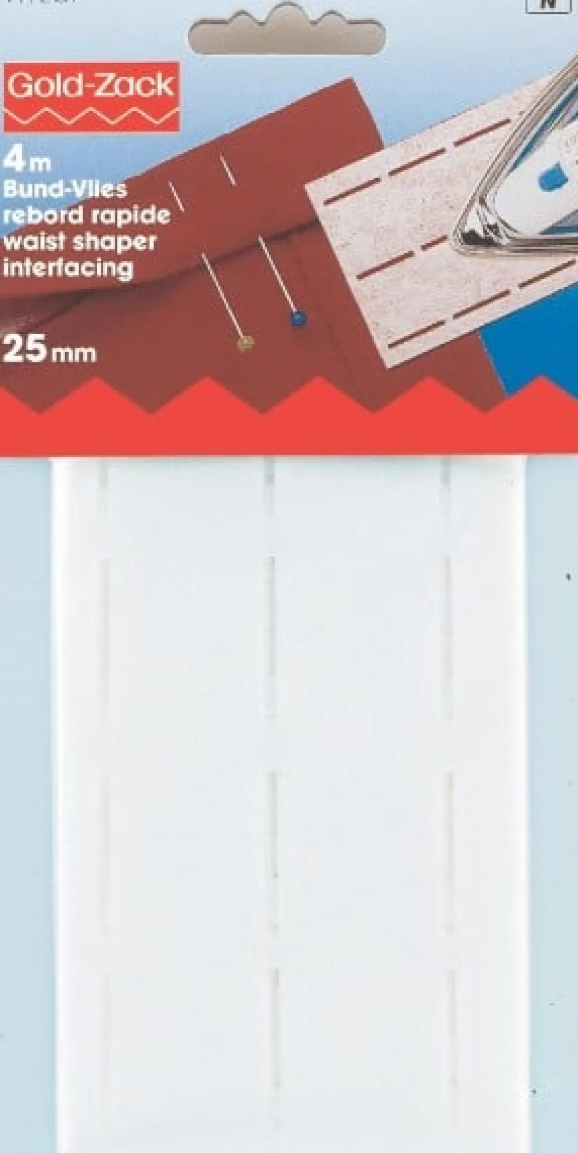 Prym Bund Vlies perforiert 25 mm weiß