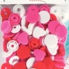Prym Color Snaps Druckknöpfe Herz Ø12,4mm weiß rosa rot 30 Stück
