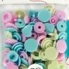 Prym Color Snaps Druckknöpfe Herz Ø12,4mm blau rosa grün 30 Stück