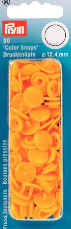 Prym Color Snaps Druckknöpfe Ø12,4mm gelb