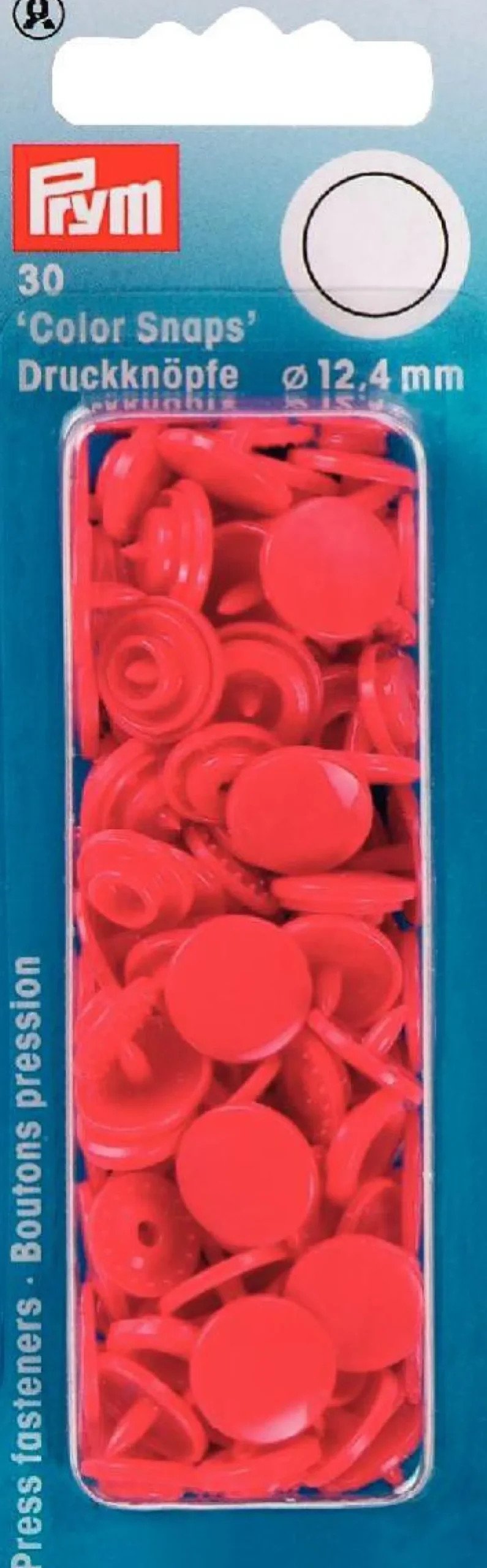 Prym Color Snaps Druckknöpfe Ø12,4mm rot