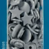 Prym Color Snaps Druckknöpfe Ø12,4mm silbergrau