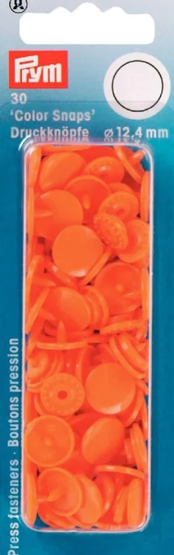 Prym Color Snaps Druckknöpfe Ø12,4mm orange
