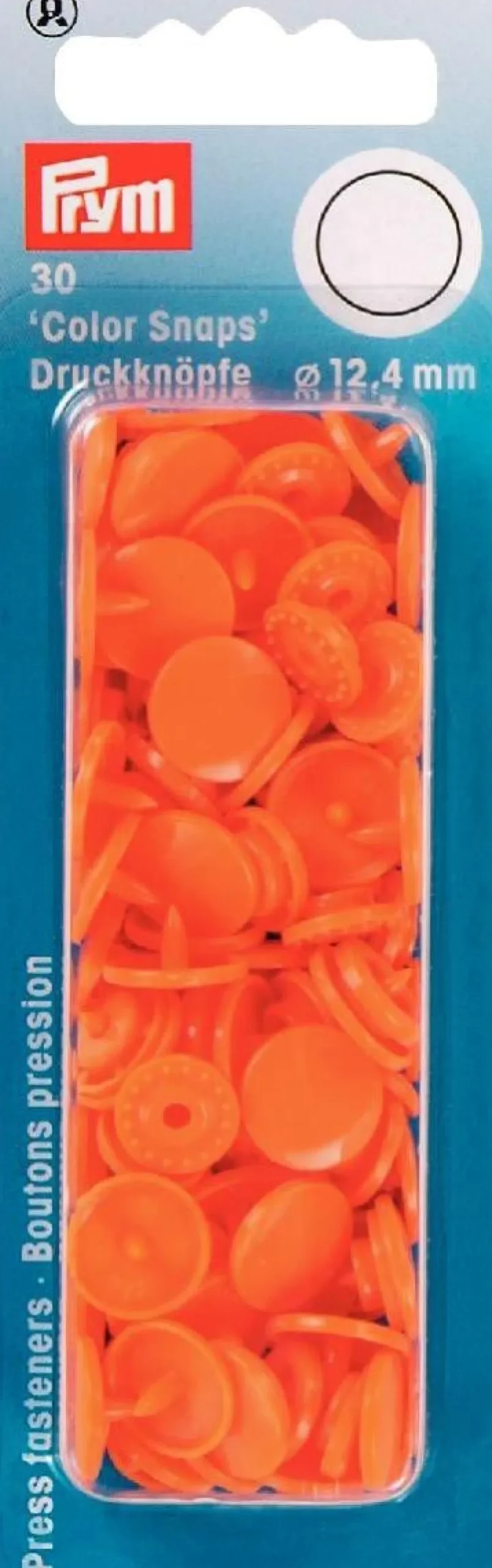 Prym Color Snaps Druckknöpfe Ø12,4mm orange