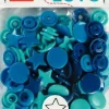 Prym Color Snaps Druckknöpfe Sterne Ø12,4mm blau türkis 30 Stück