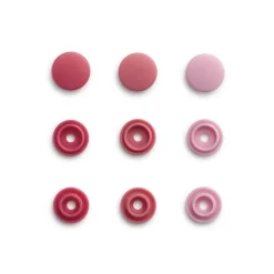 Prym Color Snaps Mini Druckknöpfe Kunststoff 9mm 36 Stück rosa und pink