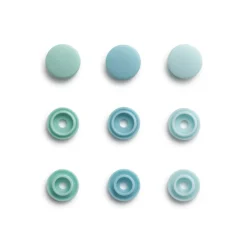 Prym Color Snaps Mini Druckknöpfe Kunststoff 9mm 36 Stück mint