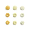 Prym Color Snaps Mini Druckknöpfe Kunststoff 9mm 36 Stück hellgelb