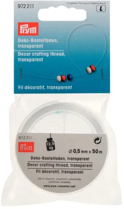 Prym Deko-Bastelfaden, transparent
