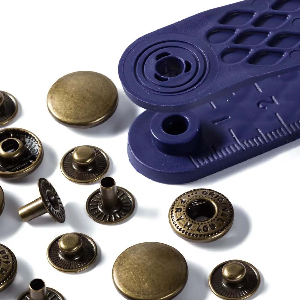 Prym Druckknöpfe für Anorak Metall Ø15mm messingfarben 10 Stück