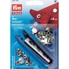 Prym Druckknöpfe Mini Messing Ø8mm silberfarbig 10 Stück