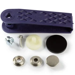 Prym Druckknöpfe Yacht & Caravan Messing Ø15mm silberfarbig 10 Stück