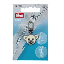 Prym Fashion Zipper für Kinder Bär Metall