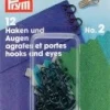 Prym 12 Federhaken und Augen MS2 schwarz