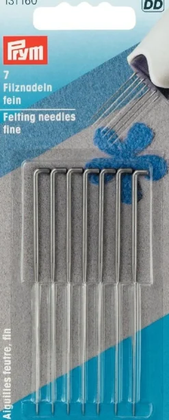 Prym Filznadeln fein 7 Stück Metall Länge: 7,2cm