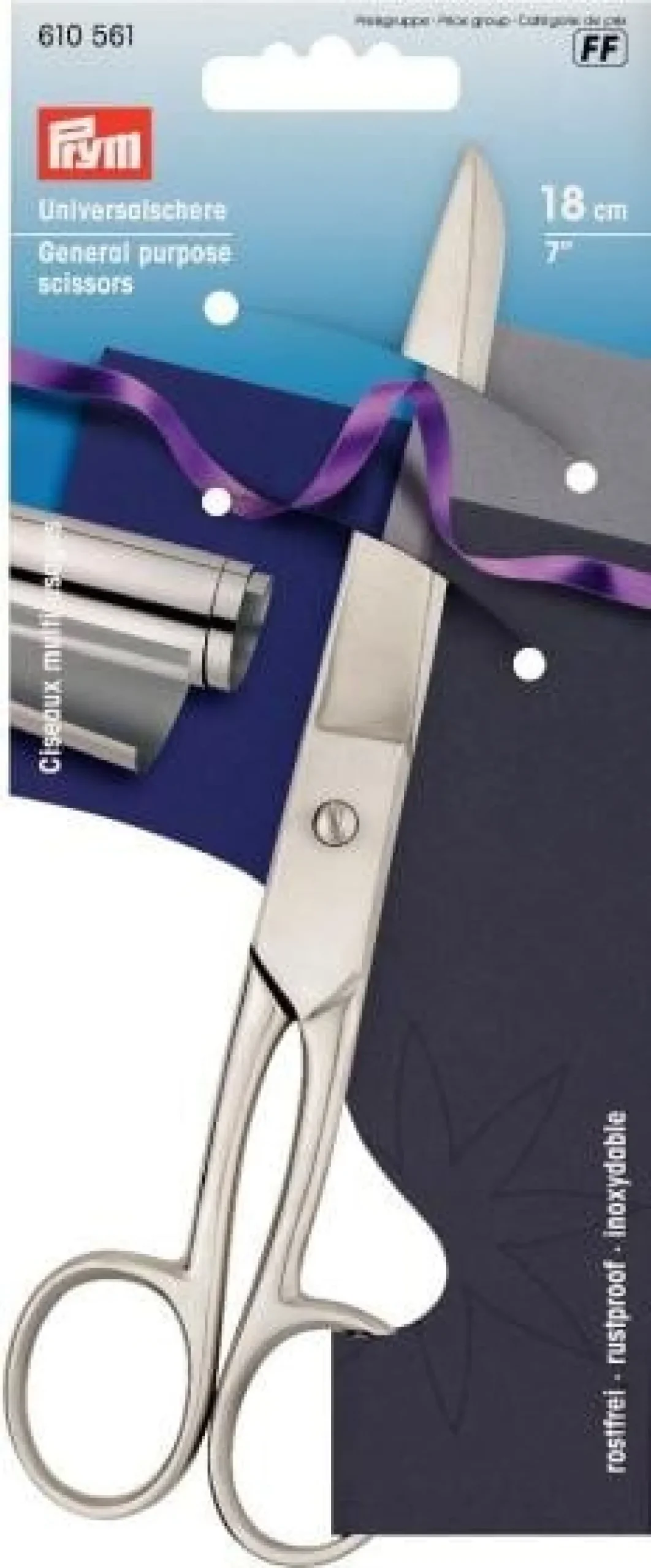 Prym Ganzstahl 7'' 18 cm UNIVERSAL Schere