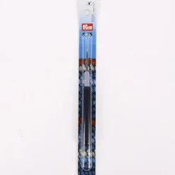 Prym Garnhäkelnadel mit Kunststoffgriff silberfarbig 0,75mm