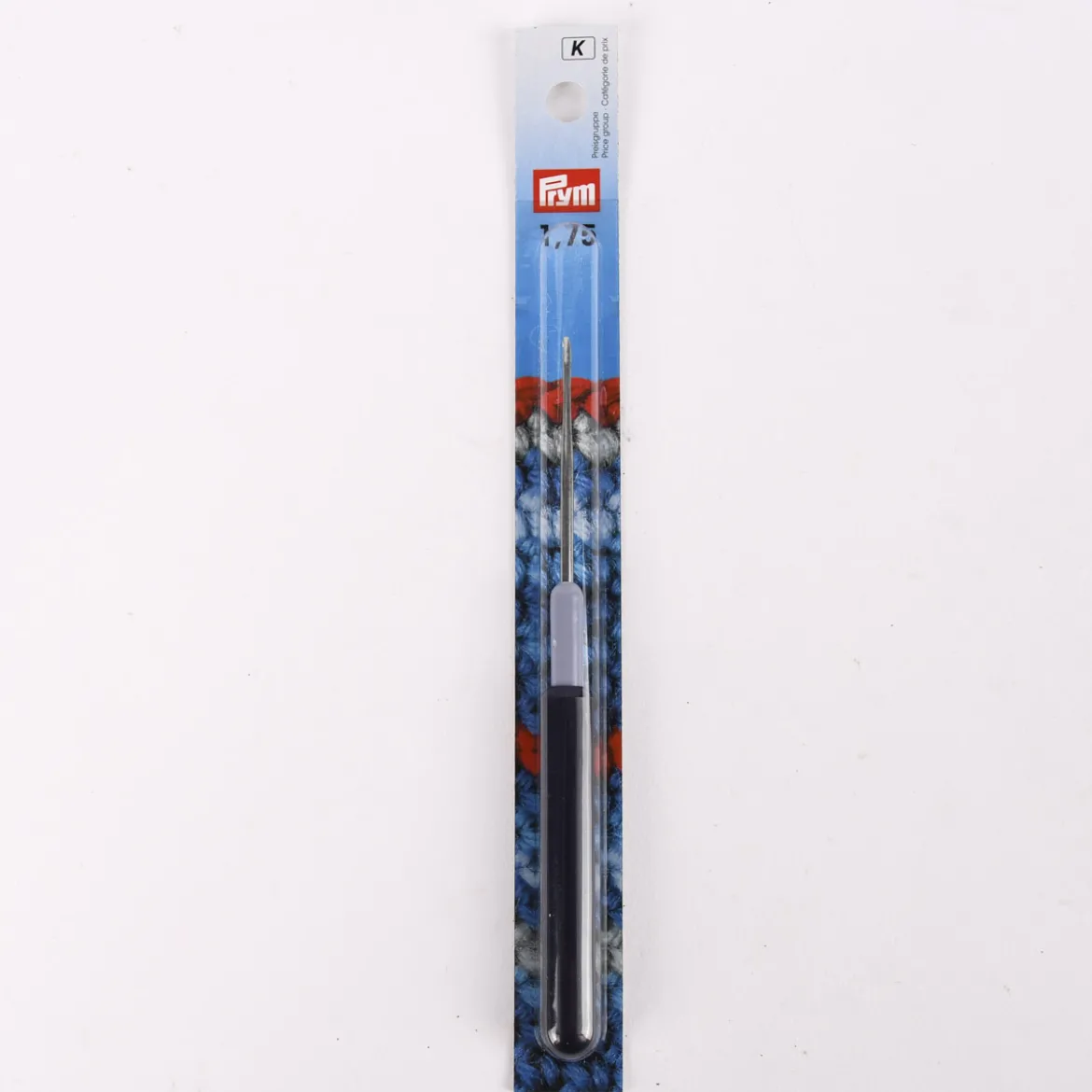 Prym Garnhäkelnadel mit Kunststoffgriff silberfarbig 1,75mm