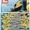 Prym Glaskopfnadeln ST 1 silberfarbig gelb 0,60 x 43 mm