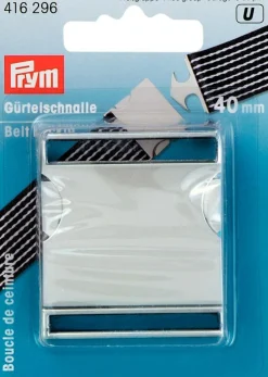 Prym Gürtelschnalle silberfarbig Metall 40mm