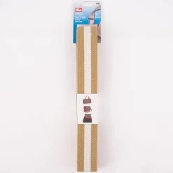Prym Gurtband für Taschen aus Kunstfaser beige weiß gestreift 40mm breit 3m lang