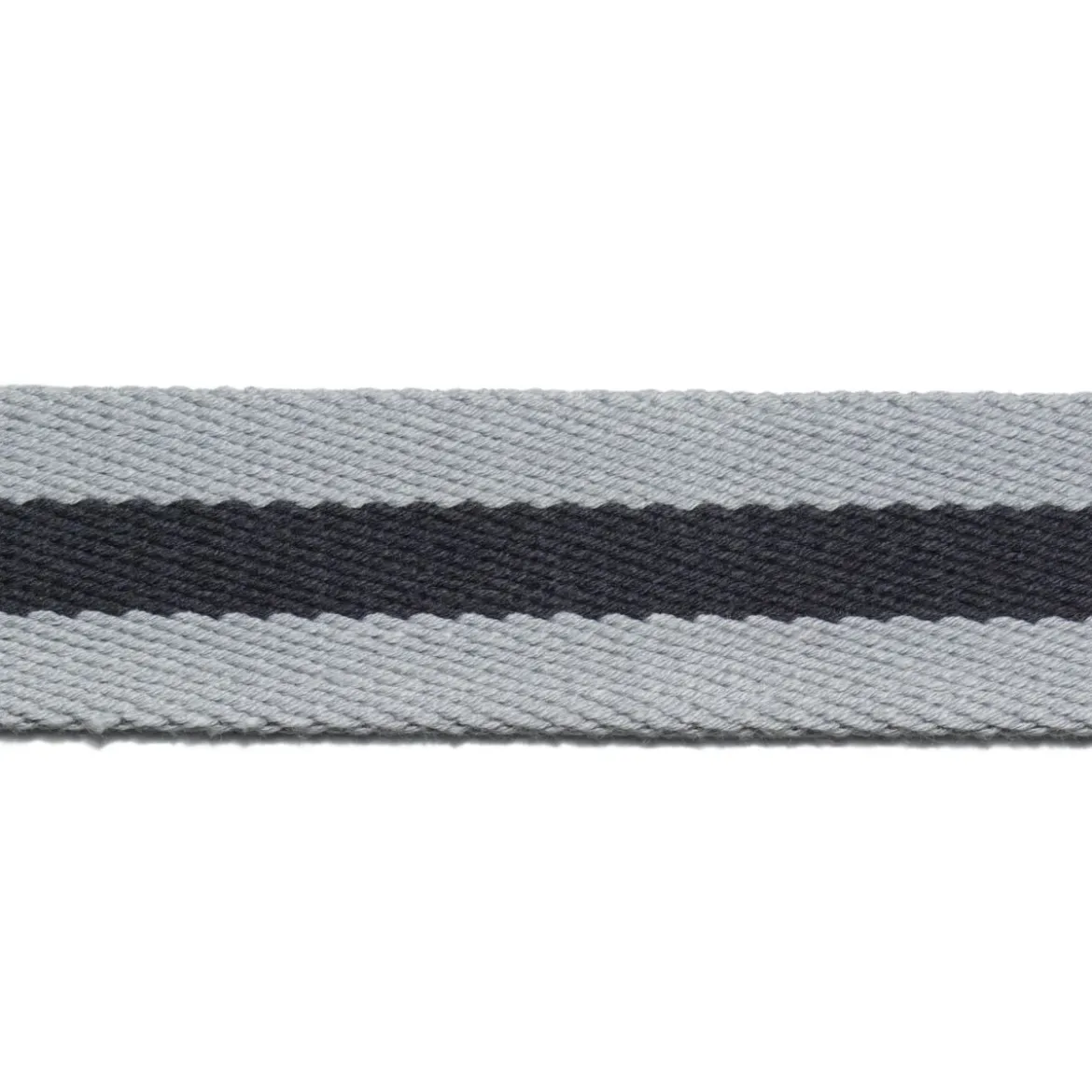 Prym Gurtband für Taschen 40mm grau/blau gestreift 3m