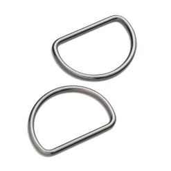 Prym Halbrundringe D-Ringe 40mm gunmetal 2 Stück