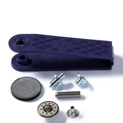 Prym Jeans Druckknöpfe Sterne offen Messing Ø17mm altmessing-mattweißfarben 6 Stück
