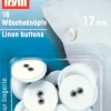 Prym Kinder Knopf Knöpfe Wäscheknöpfe Leinen 17mm 16 Stück
