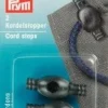 Prym 2 Kordelstopper Kordel Stopper schwarz