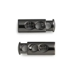 Prym Kordelstopper 2-Loch gunmetal 2 Stück