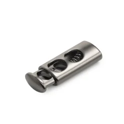 Prym Kordelstopper 2-Loch gunmetal 2 Stück