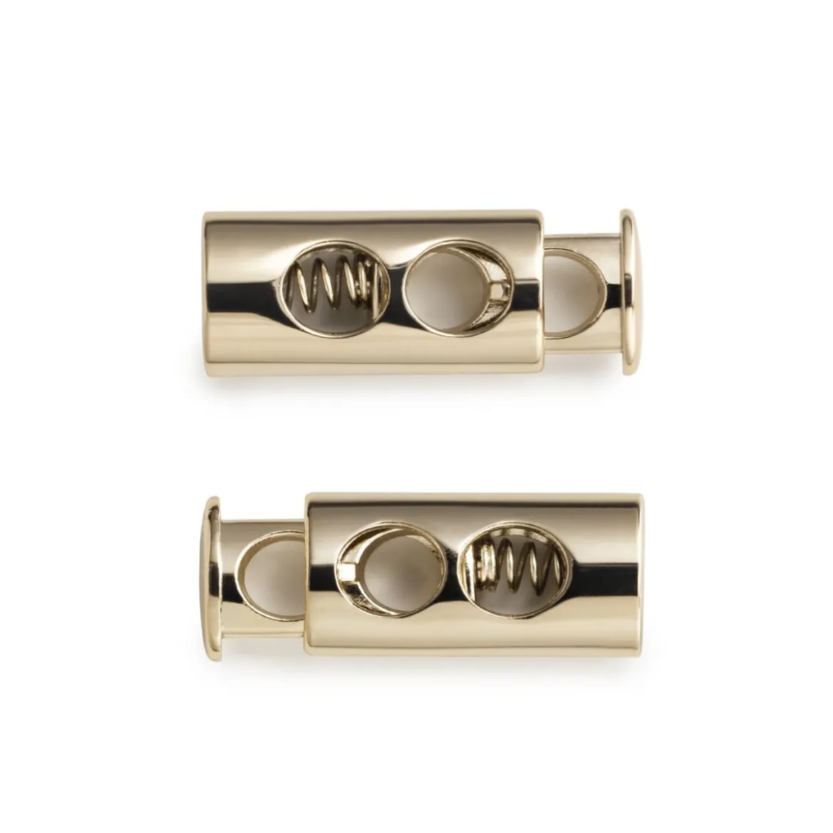 Prym Kordelstopper 2-Loch new gold 2 Stück
